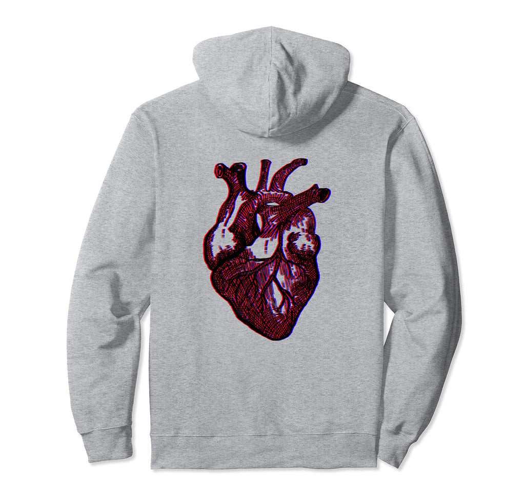 Etch Heart Cybergoth Egirl Eboy Vaporwave Hoodie - Graphic Print Unisex - T-Shirt, Sweatshirt, Hoodie