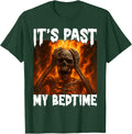 Funny Skeleton Meme Flames Ironic Tired Ades. - Adult & Kids T-Shirts, Sweatshirts & Hoodies apparel design preview 1