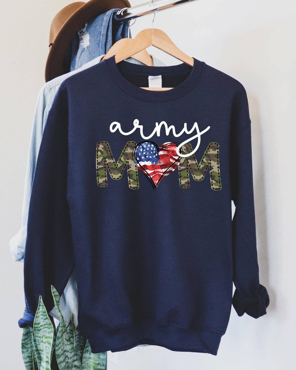 Army Mom Wh - Adult & Kids T-Shirts, Sweatshirts & Hoodies apparel design preview 1