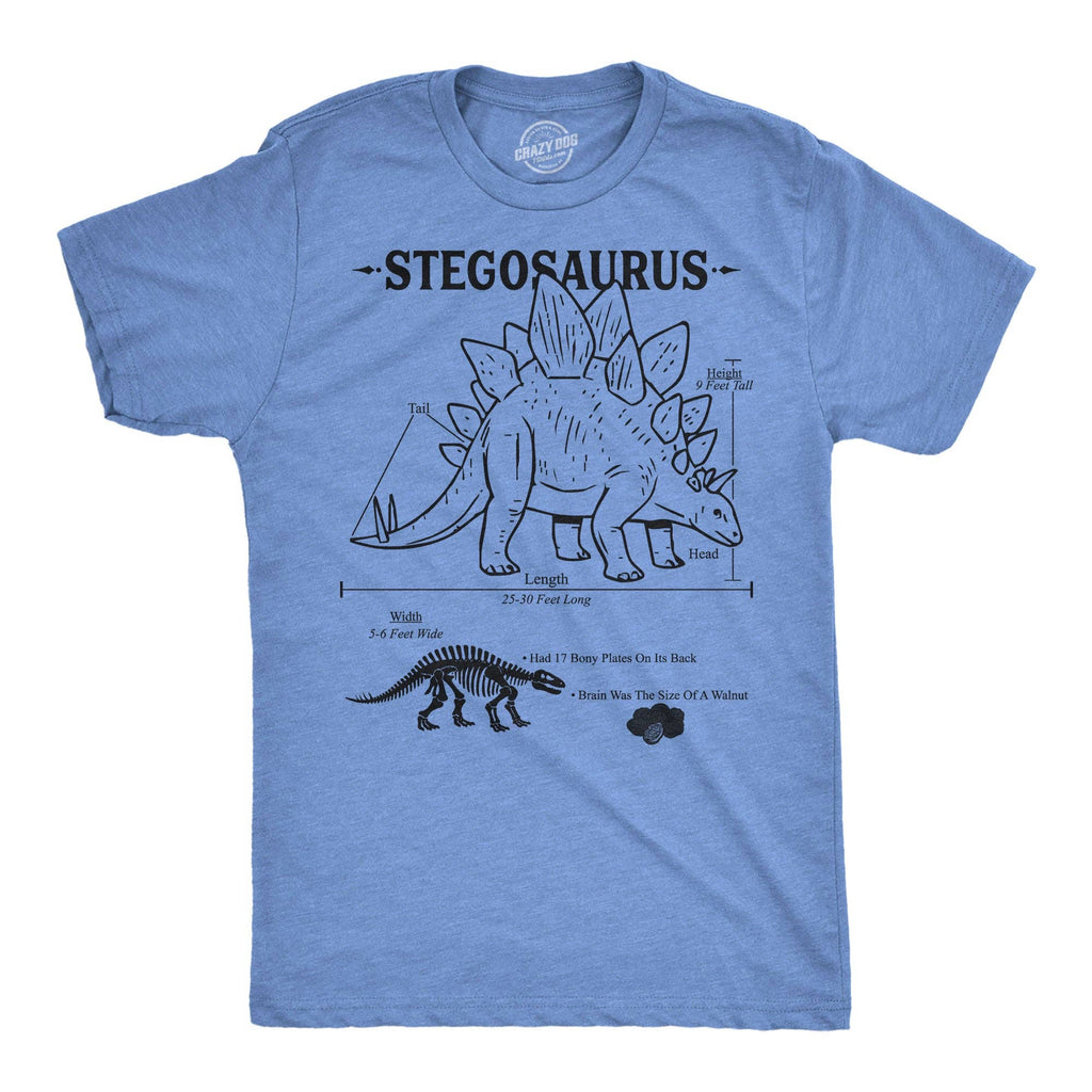 Stegosaurus Infographic Men's - Adult & Kids T-Shirts, Sweatshirts & Hoodies apparel design preview 1