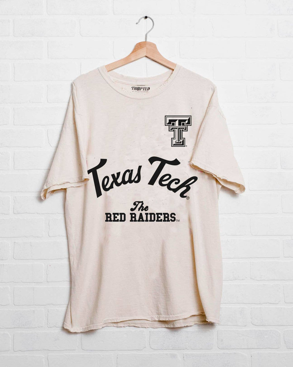 Texas Tech Red Raiders Quality Off White Thrifted - Adult & Kids T-Shirts, Sweatshirts & Hoodies apparel design preview 1