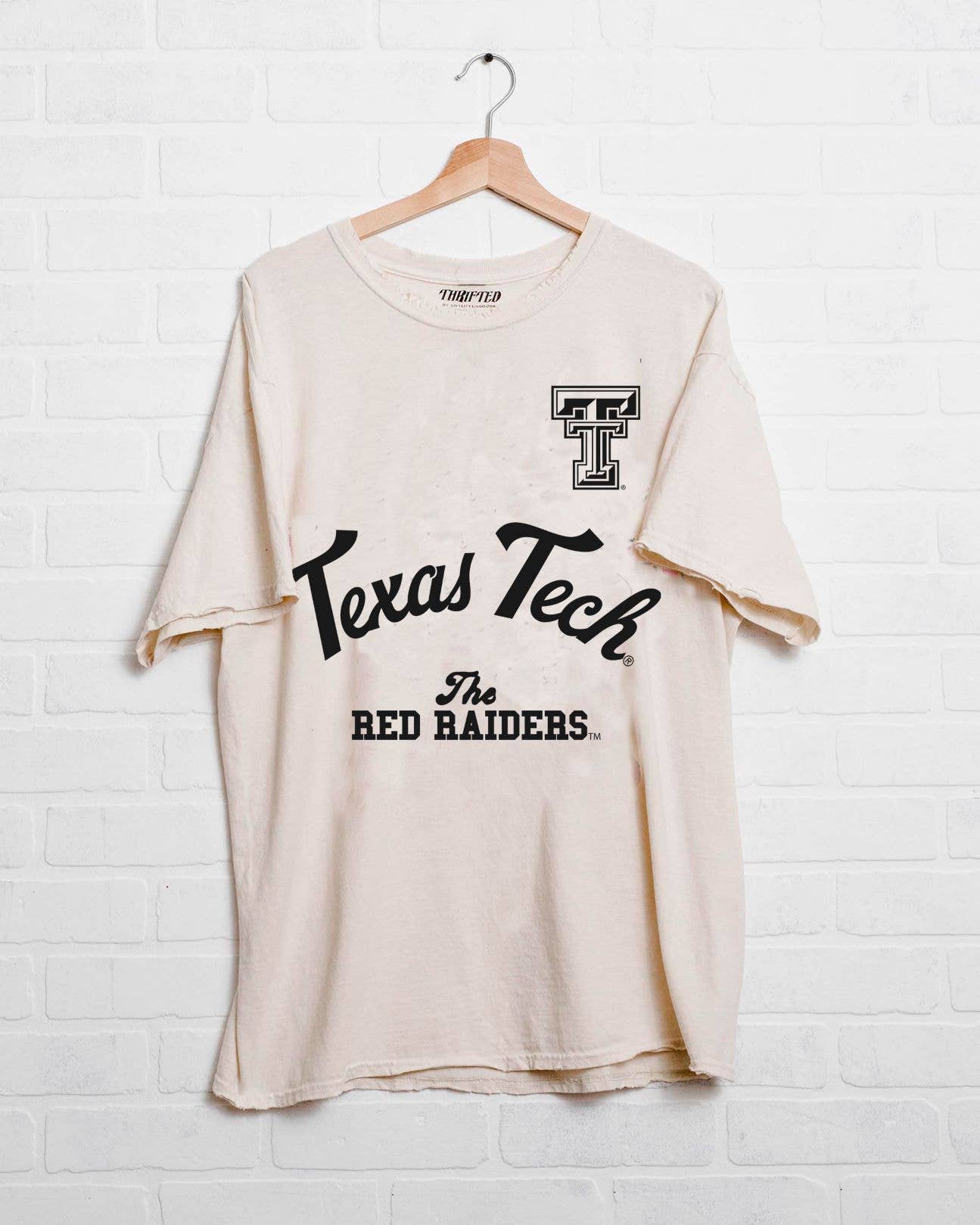 Texas Tech Red Raiders Quality Off White Thrifted - Adult & Kids T-Shirts, Sweatshirts & Hoodies apparel design preview 1