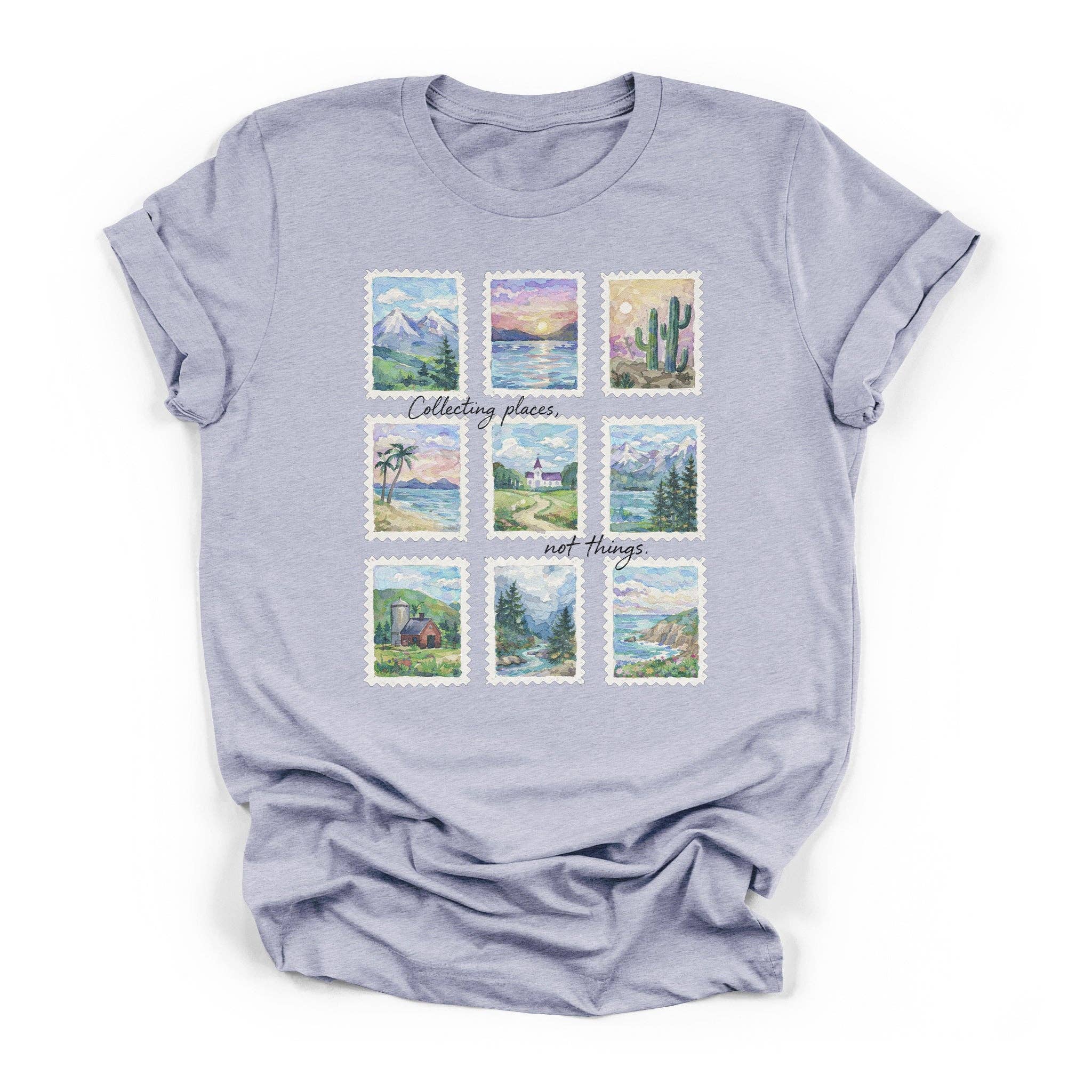 Collect Places Not Things - Adult & Kids T-Shirts, Sweatshirts & Hoodies apparel design preview 1