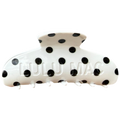 Lulu Mac Hair Clips LM-HR-1001- White/Black Dot - Adult & Kids T-Shirts, Sweatshirts & Hoodies apparel design preview 1