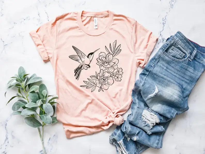 Floral Bird - Adult & Kids T-Shirts, Sweatshirts & Hoodies apparel design preview 1