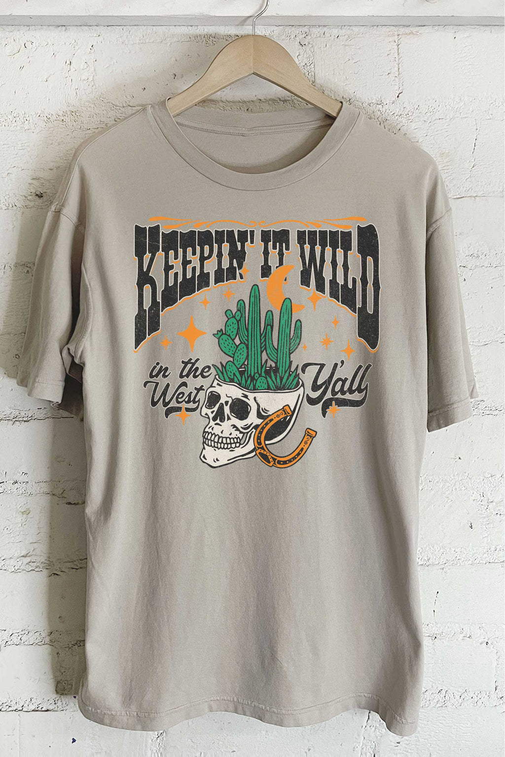 Keepin' It Wild in the West Y'all Oversize Graphic - Adult & Kids T-Shirts, Sweatshirts & Hoodies apparel design preview 1
