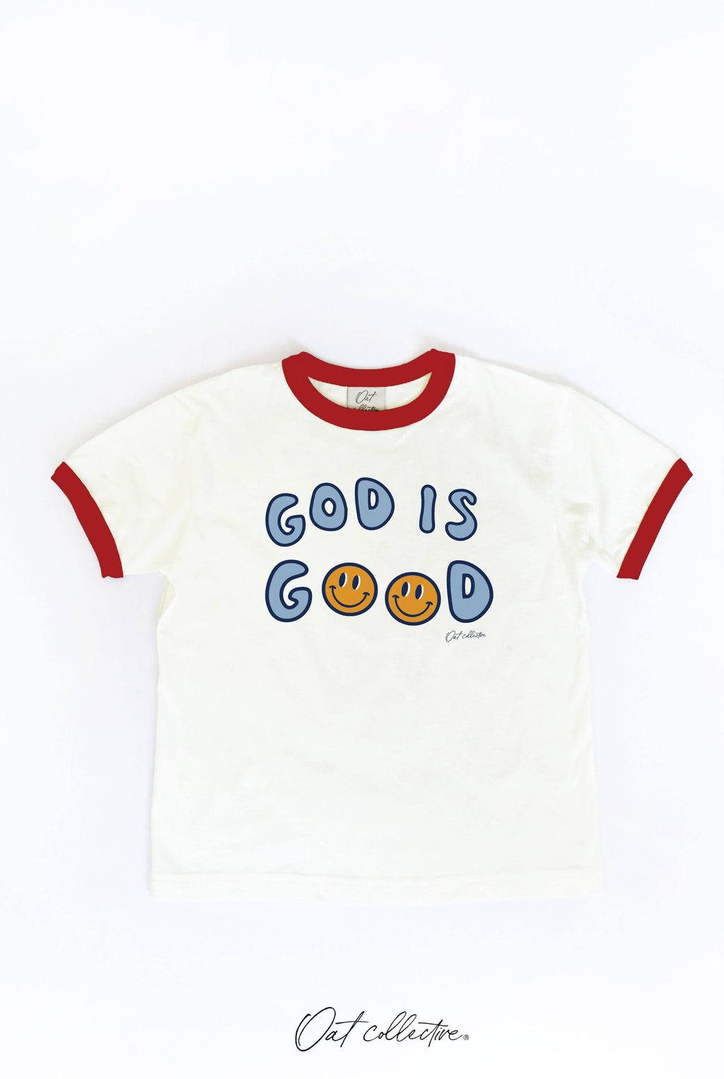 God Is Good Toddler Ringer Graphic Top - Adult & Kids T-Shirts, Sweatshirts & Hoodies apparel design preview 1