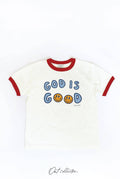 God Is Good Toddler Ringer Graphic Top - Adult & Kids T-Shirts, Sweatshirts & Hoodies apparel design preview 1