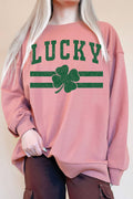 Lucky Clover Oversize Graphic Terry - Adult & Kids T-Shirts, Sweatshirts & Hoodies apparel design preview 1
