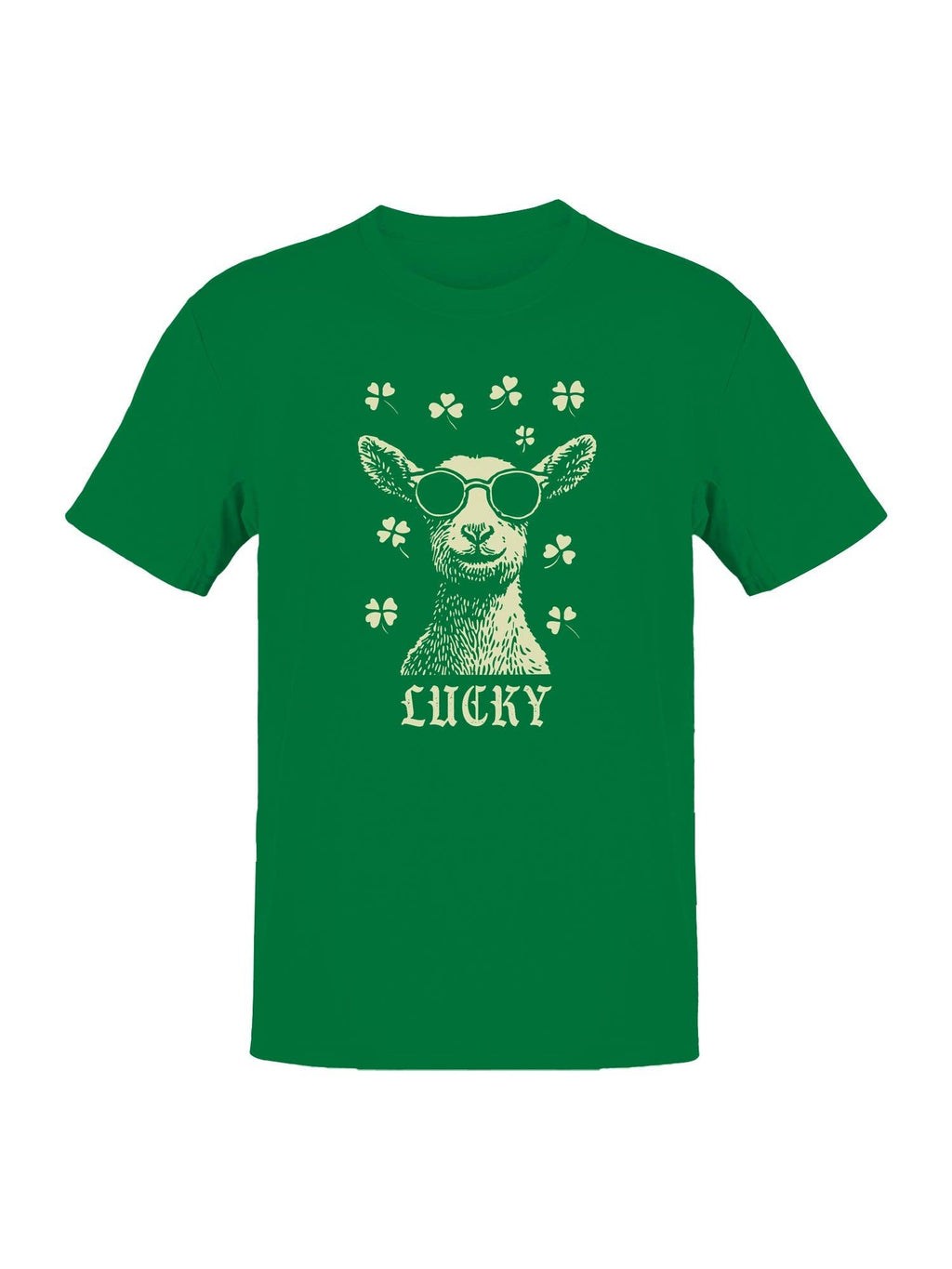 St. Patrick's Day Lucky Sheep in Sunglasses Men's - Adult & Kids T-Shirts, Sweatshirts & Hoodies apparel design preview 1