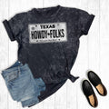 Howdy Folks Texas License Plate Mineral Wash Graphic - Adult & Kids T-Shirts, Sweatshirts & Hoodies apparel design preview 1
