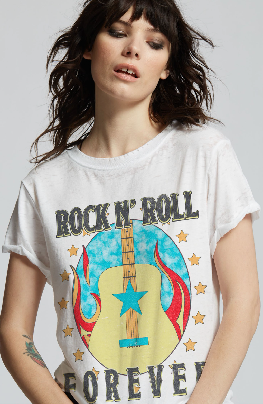 303018 228 Rock N' Roll Forever Burn Out - Adult & Kids T-Shirts, Sweatshirts & Hoodies apparel design preview 1
