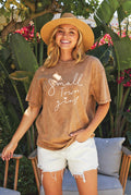 Small Town Girl Mineral Washed Graphic Top - Adult & Kids T-Shirts, Sweatshirts & Hoodies apparel design preview 1
