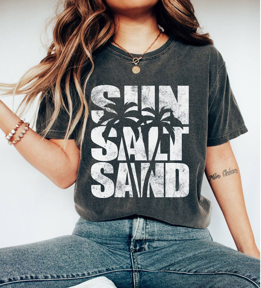 Sun Salt Sand - Adult & Kids T-Shirts, Sweatshirts & Hoodies apparel design preview 1