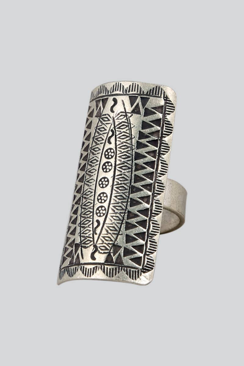 Hill Tribe Silver Adjustable Ring (SR-106) - Adult & Kids T-Shirts, Sweatshirts & Hoodies apparel design preview 1