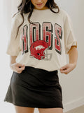 Arkansas Hogs Helmet Fade Off White Thrifted - Adult & Kids T-Shirts, Sweatshirts & Hoodies apparel design preview 1