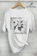 Flower-Hand Drawn (Oversized - Adult & Kids T-Shirts, Sweatshirts & Hoodies apparel design preview 1