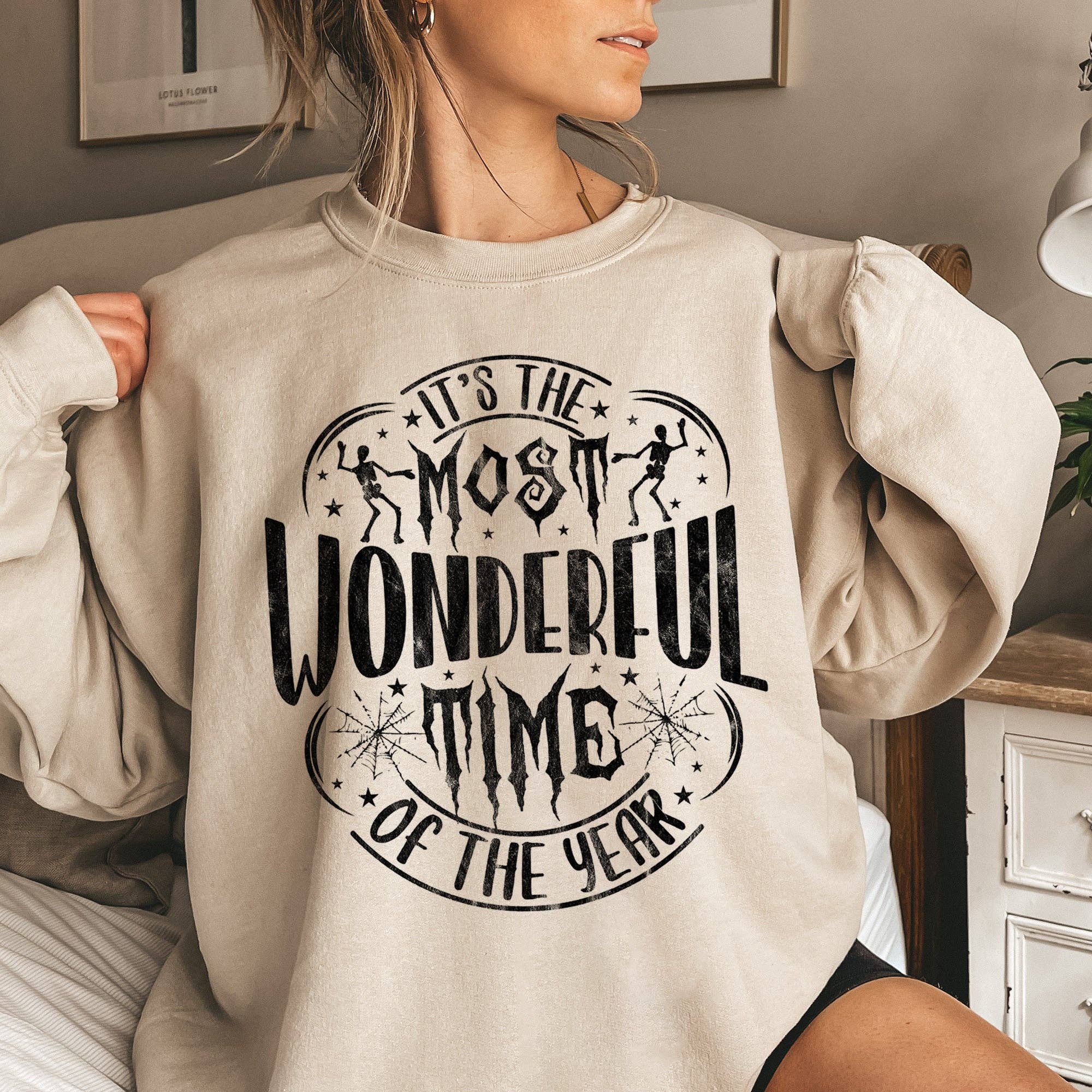 Most Wonderful Time Halloween - Adult & Kids T-Shirts, Sweatshirts & Hoodies apparel design preview 1