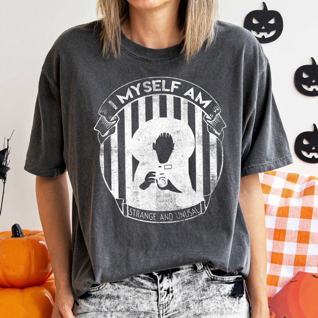 I Myself Am Strange and Unusual White Print - Adult & Kids T-Shirts, Sweatshirts & Hoodies apparel design preview 1