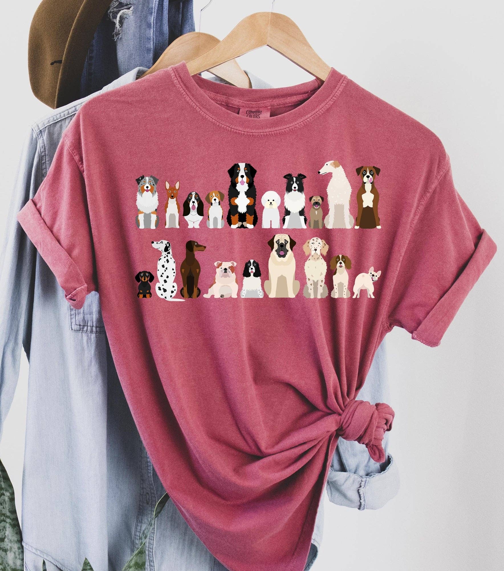 Dog Breeds Farm Animal Lover - Adult & Kids T-Shirts, Sweatshirts & Hoodies apparel design preview 1