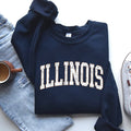 Illinois Football Sports Game Day Touchdown State - Adult & Kids T-Shirts, Sweatshirts & Hoodies apparel design preview 1