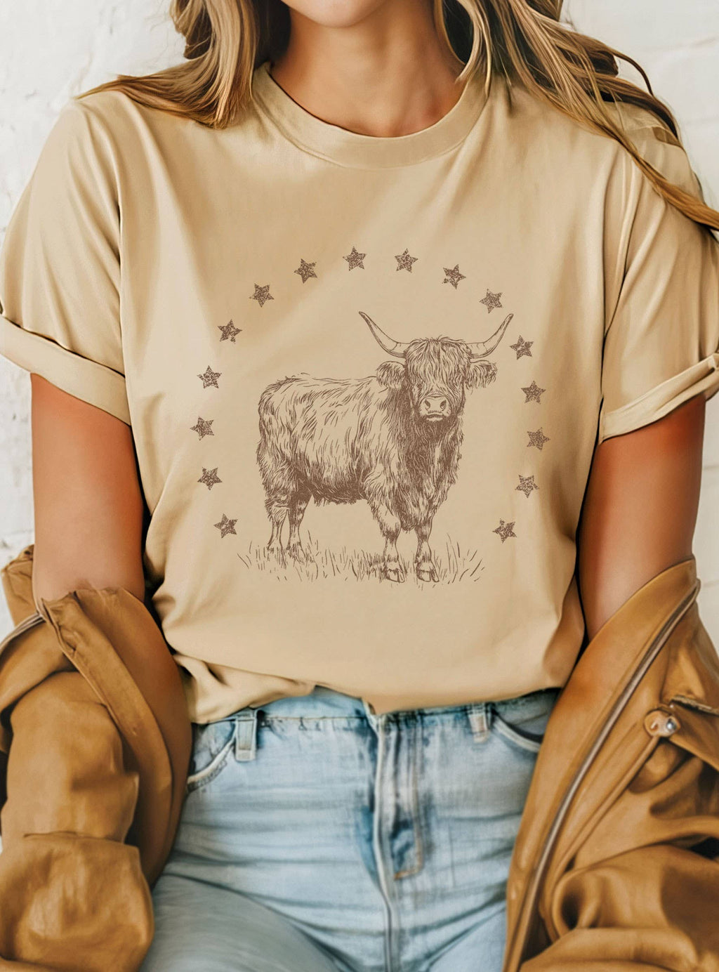 Highland Cow Graphic - Adult & Kids T-Shirts, Sweatshirts & Hoodies apparel design preview 1