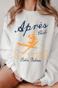 Apres Club Skiing Lake Tahoe Graphic Brushed - Adult & Kids T-Shirts, Sweatshirts & Hoodies apparel design preview 1