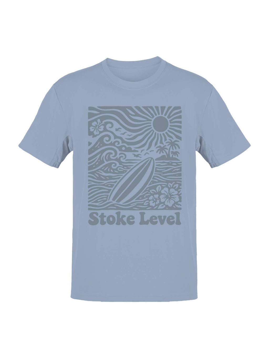 Surf Stoke Level Beach Vibes Men's - Adult & Kids T-Shirts, Sweatshirts & Hoodies apparel design preview 1
