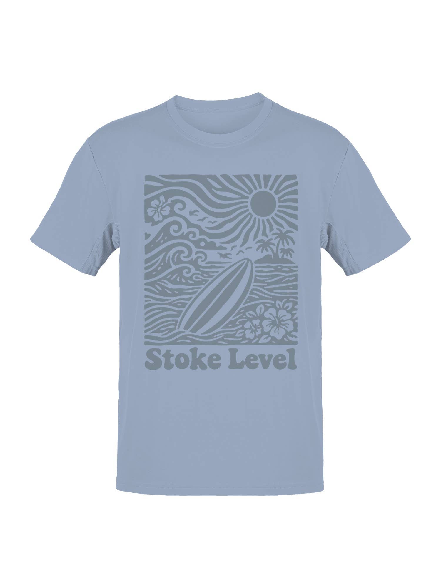 Surf Stoke Level Beach Vibes Men's - Adult & Kids T-Shirts, Sweatshirts & Hoodies apparel design preview 1