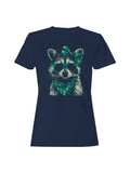 St. Patrick's Day Trendy Raccoon Shamrock Scarf - Adult & Kids T-Shirts, Sweatshirts & Hoodies apparel design preview 1