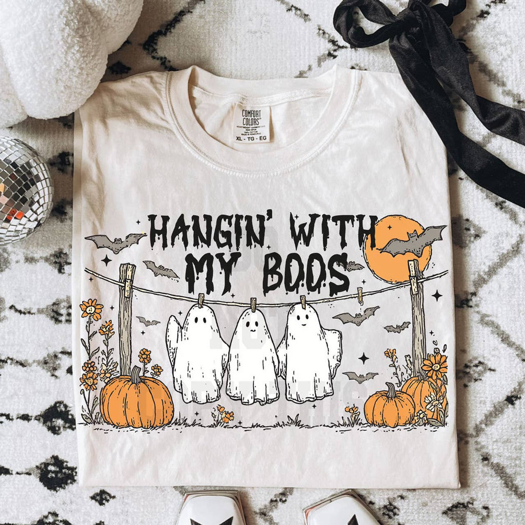 Hangin' with My Boos - Adult & Kids T-Shirts, Sweatshirts & Hoodies apparel design preview 1