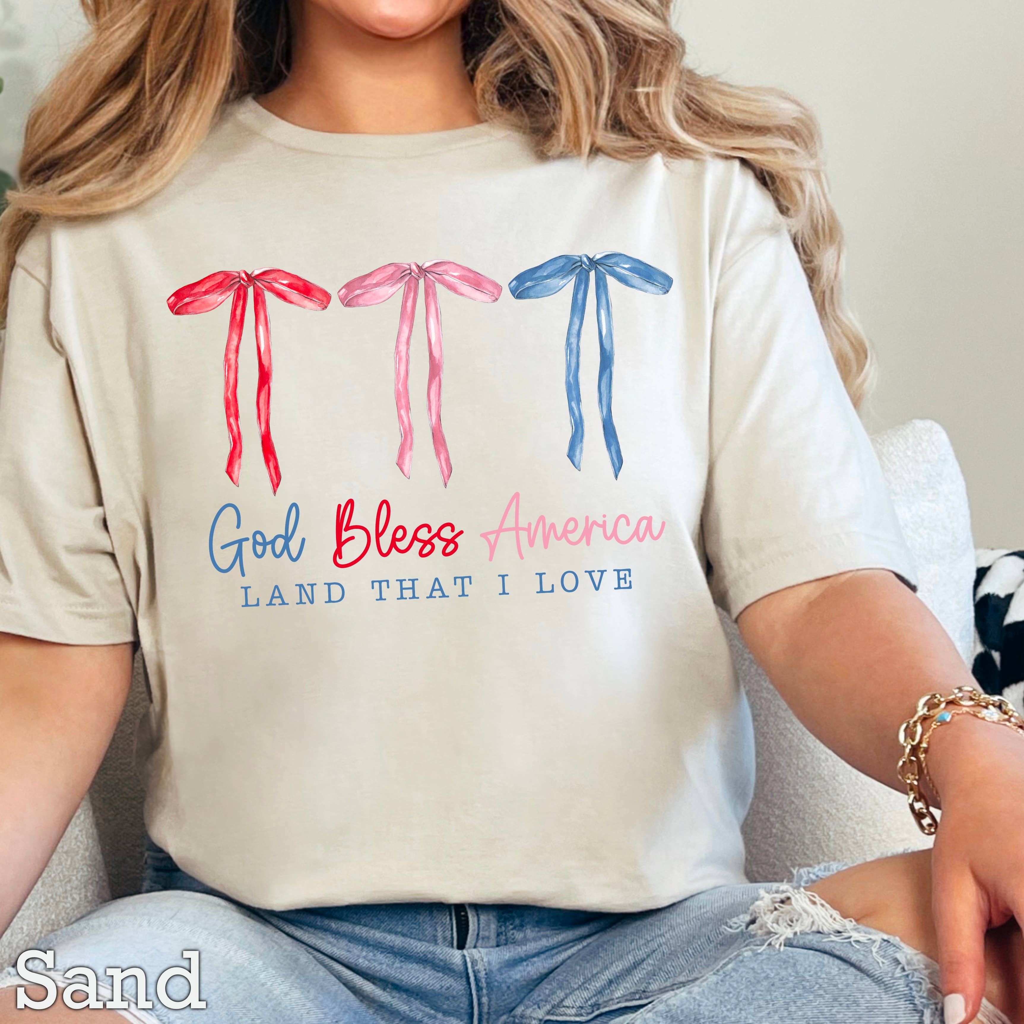 God Bless America July 4th Graphic Gildan - Adult & Kids T-Shirts, Sweatshirts & Hoodies apparel design preview 1
