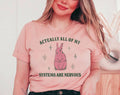 All of My Systems Are Nervous Funny Bunny - Adult & Kids T-Shirts, Sweatshirts & Hoodies apparel design preview 1
