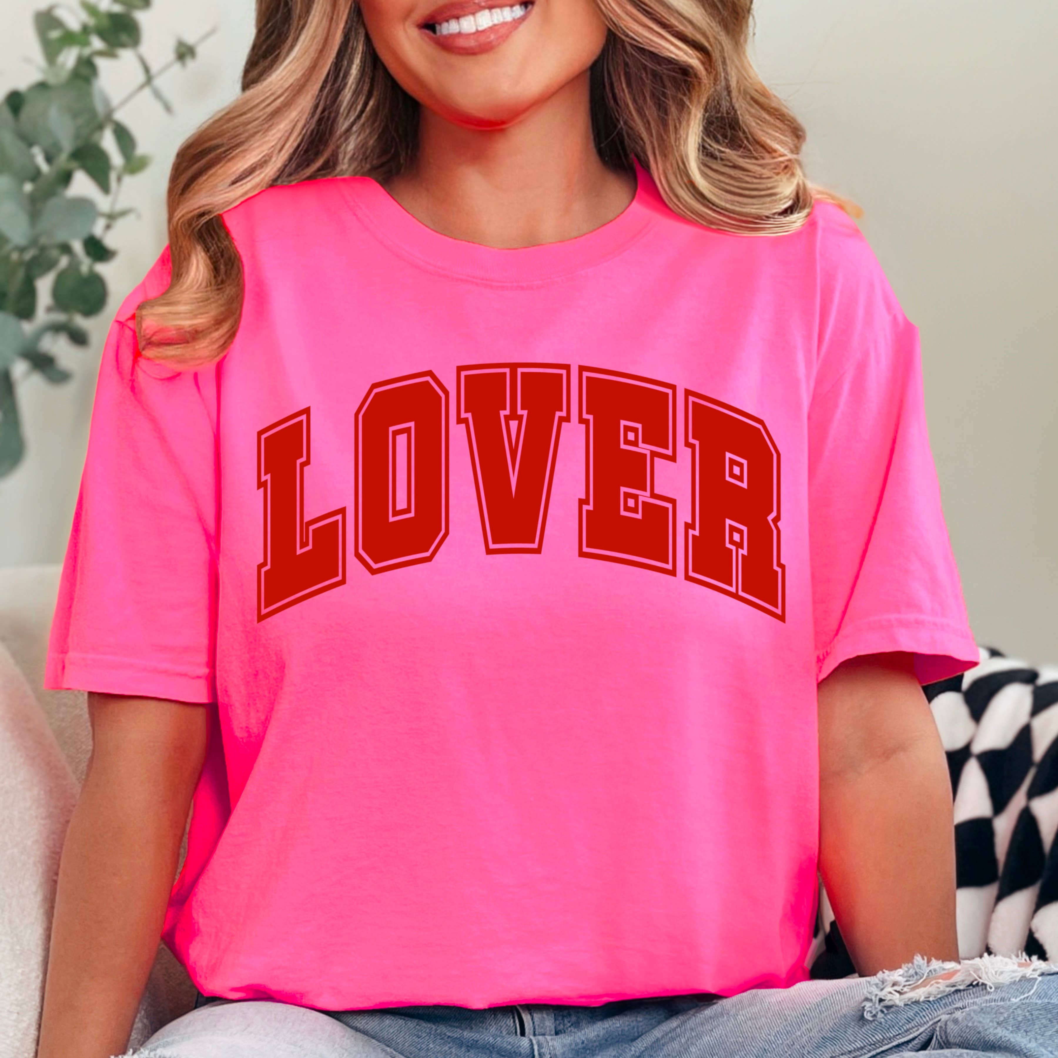 Lover Valentine Graphic Comfort Colors - Adult & Kids T-Shirts, Sweatshirts & Hoodies apparel design preview 1