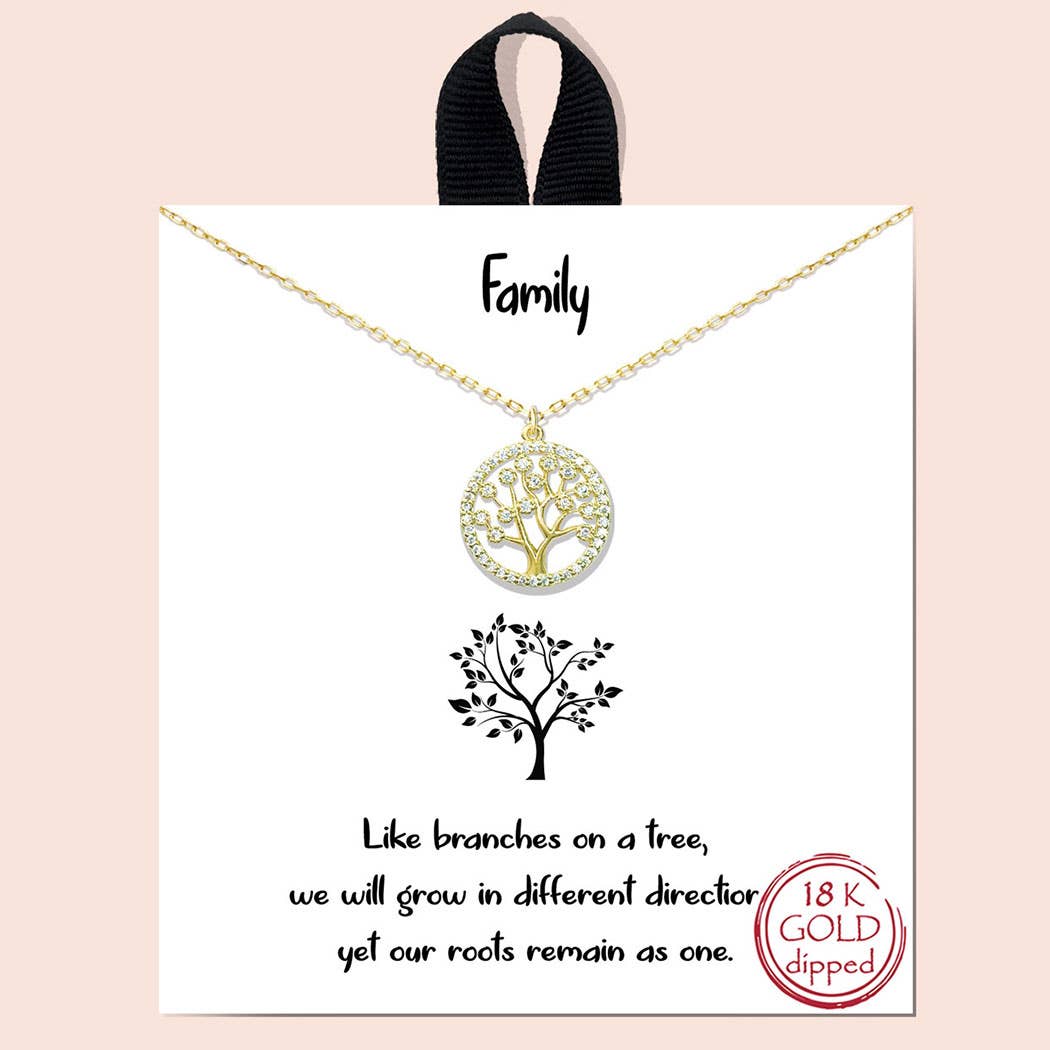 Gold-Dipped Tree of Life Charm Necklace - Adult & Kids T-Shirts, Sweatshirts & Hoodies apparel design preview 1
