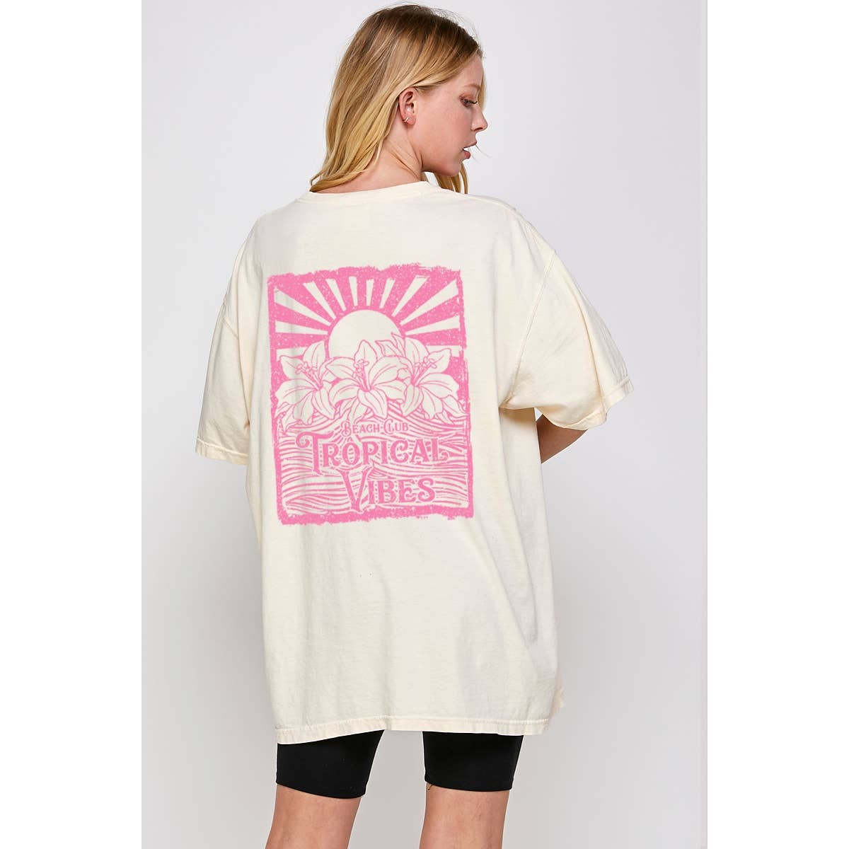 Tropical Vibes Vintage Graphic Oversized - Adult & Kids T-Shirts, Sweatshirts & Hoodies apparel design preview 1