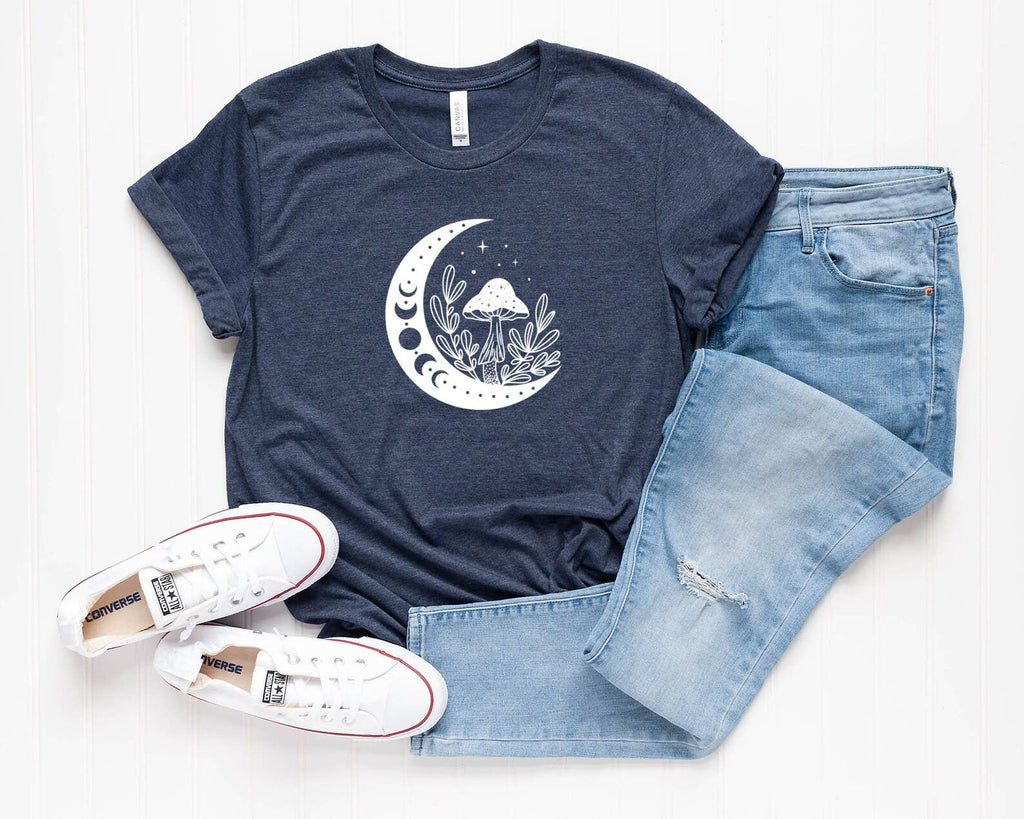 Mushroom Moon Celestial - Adult & Kids T-Shirts, Sweatshirts & Hoodies apparel design preview 1