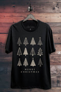 Merry Christmas Tree Graphic Top - Adult & Kids T-Shirts, Sweatshirts & Hoodies apparel design preview 1