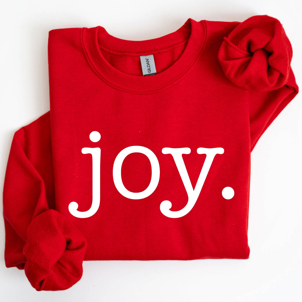 Joy, Classic Minimalist, Christmas Snow, Santa, - Adult & Kids T-Shirts, Sweatshirts & Hoodies apparel design preview 1