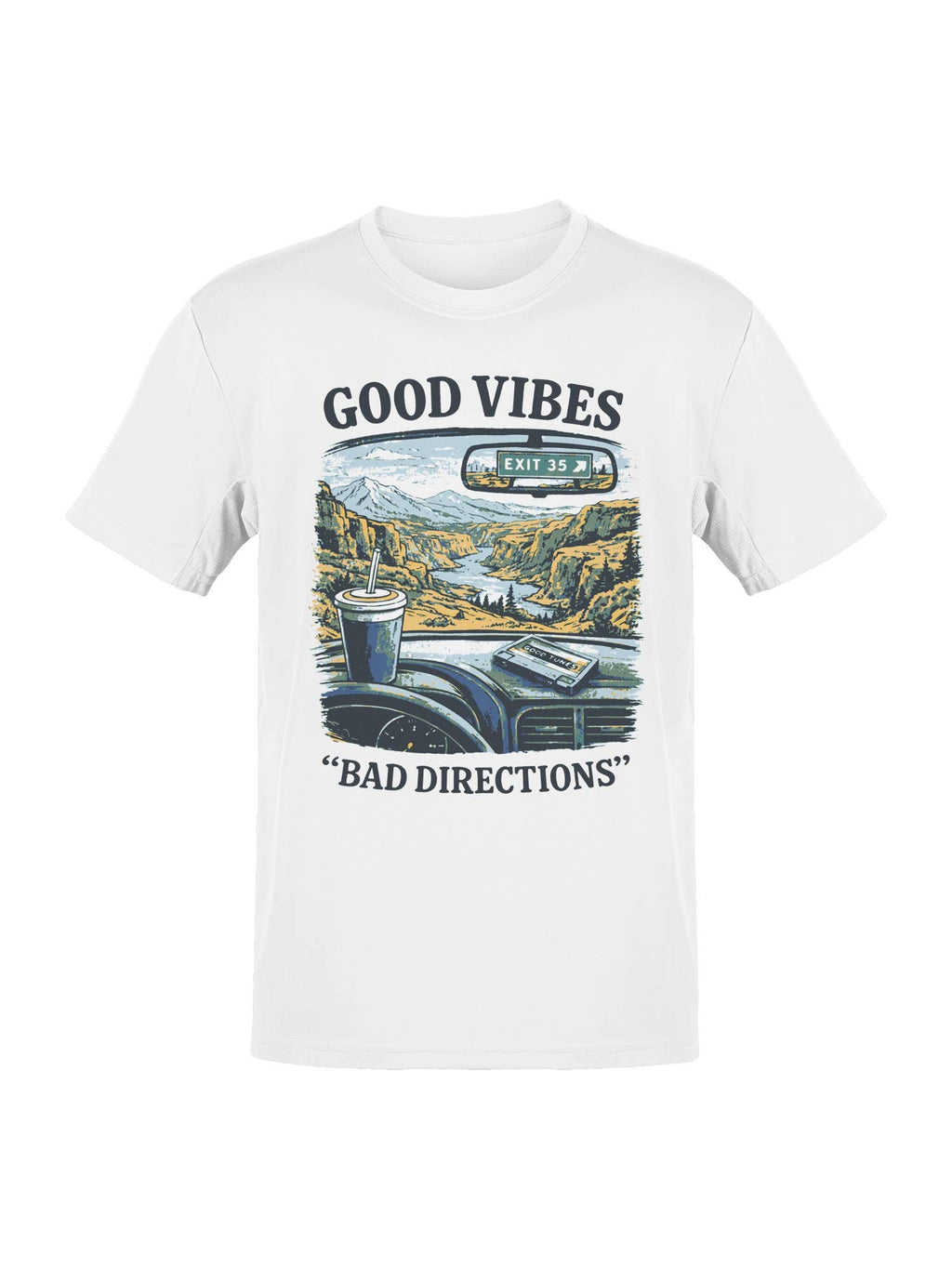 Roadtrip USA Road Trip Vibes: Exit 35 Art Men's - Adult & Kids T-Shirts, Sweatshirts & Hoodies apparel design preview 1