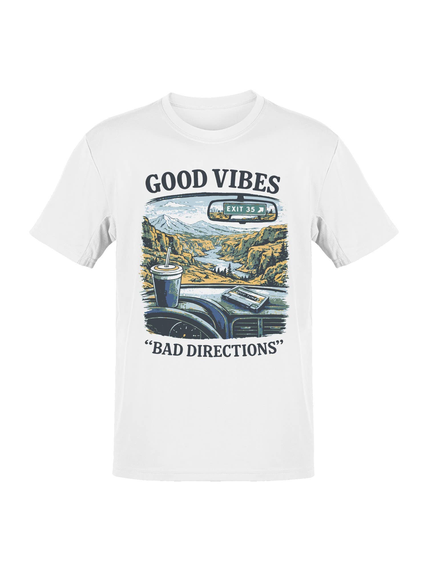 Roadtrip USA Road Trip Vibes: Exit 35 Art Men's - Adult & Kids T-Shirts, Sweatshirts & Hoodies apparel design preview 1