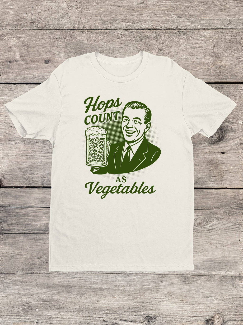 Hops Count As Vegetables Men's - Adult & Kids T-Shirts, Sweatshirts & Hoodies apparel design preview 1