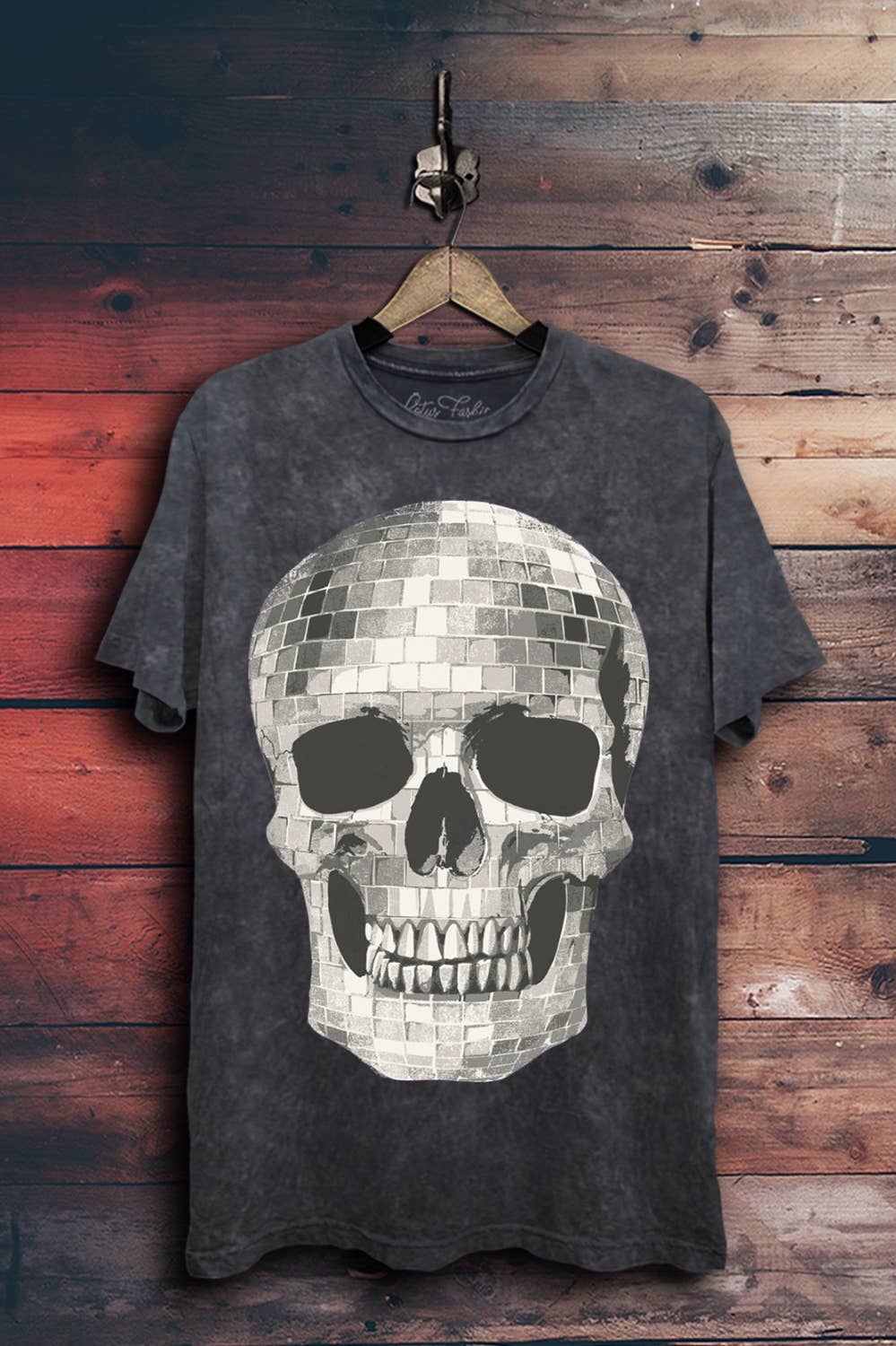 Disco Ball Skull Graphic Top - Adult & Kids T-Shirts, Sweatshirts & Hoodies apparel design preview 1