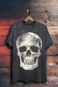 Disco Ball Skull Graphic Top - Adult & Kids T-Shirts, Sweatshirts & Hoodies apparel design preview 1