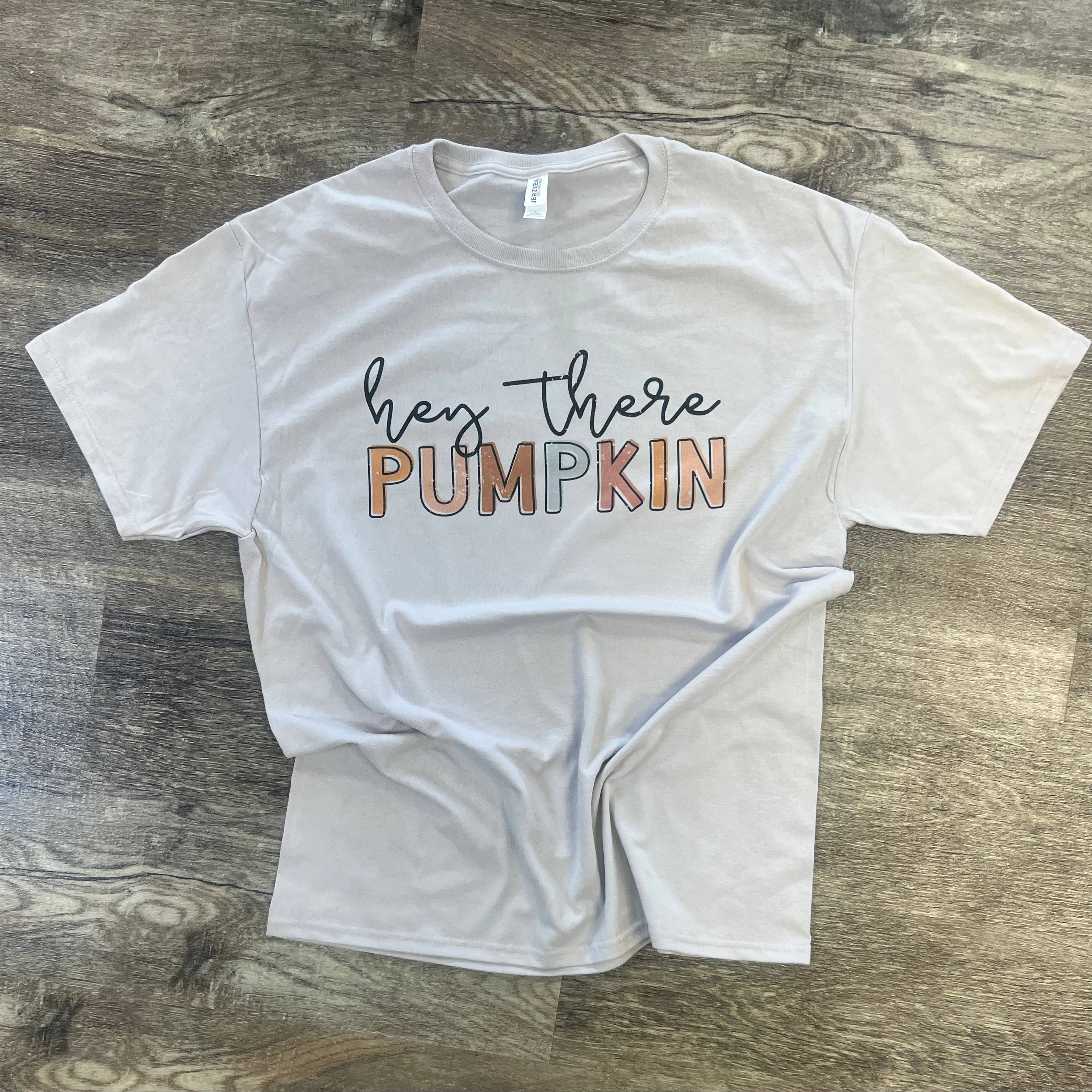 Hey There Pumpkin On Silver - Adult & Kids T-Shirts, Sweatshirts & Hoodies apparel design preview 1