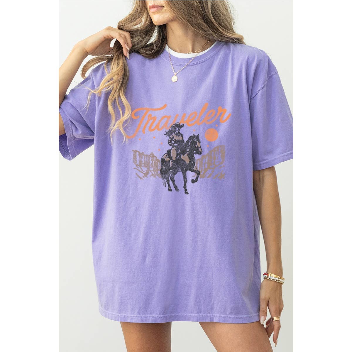Traveler Western Vintage Graphic Oversized - Adult & Kids T-Shirts, Sweatshirts & Hoodies apparel design preview 1