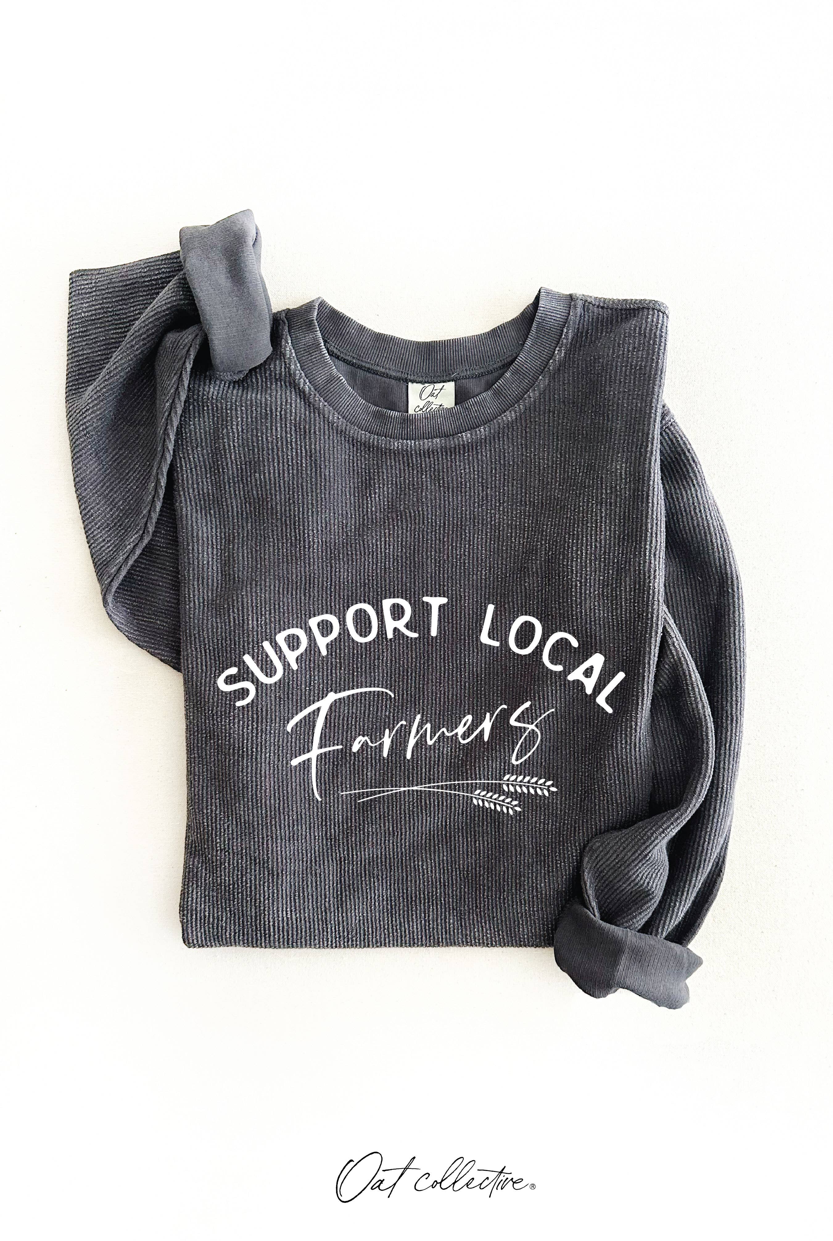 Support Local Farmers Thermal Vintage - Adult & Kids T-Shirts, Sweatshirts & Hoodies apparel design preview 1