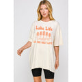 Lake Life Is the Best Vintage Graphic Oversized - Adult & Kids T-Shirts, Sweatshirts & Hoodies apparel design preview 1