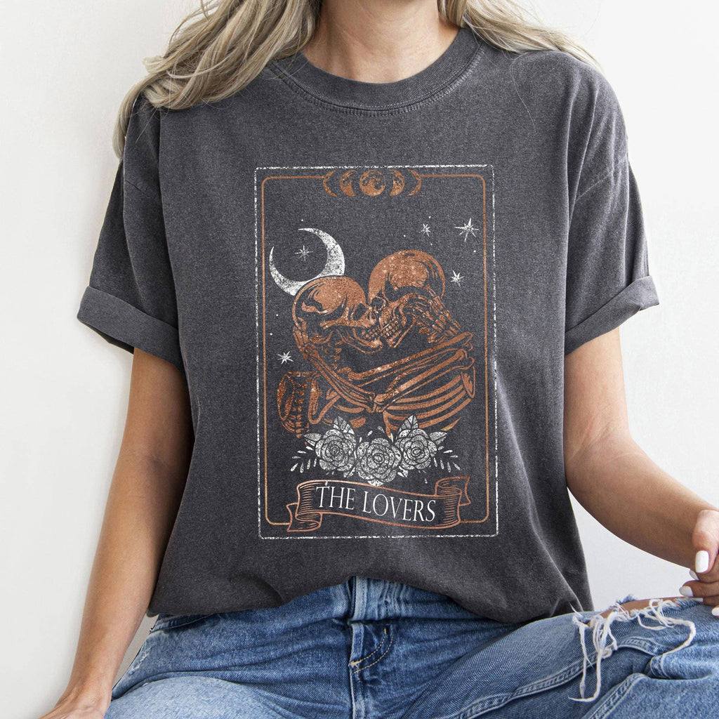 The Lovers Tarot, Moon Skeletons Comfort - Adult & Kids T-Shirts, Sweatshirts & Hoodies apparel design preview 1