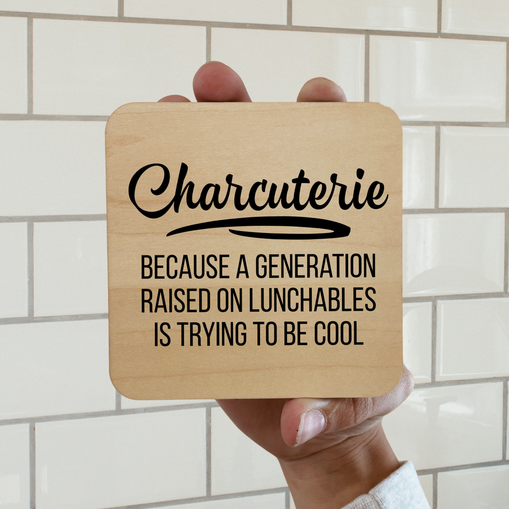 Charcuterie Funny Magnet/Drink Coaster - Adult & Kids T-Shirts, Sweatshirts & Hoodies apparel design preview 1
